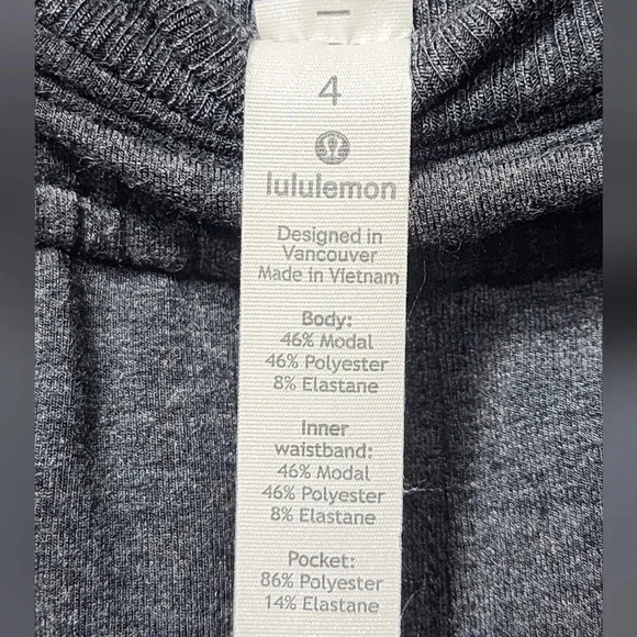 Lululemon Hello Sunday Crop in Heathered Mod Black - Size 4 - Picture 6 of 7